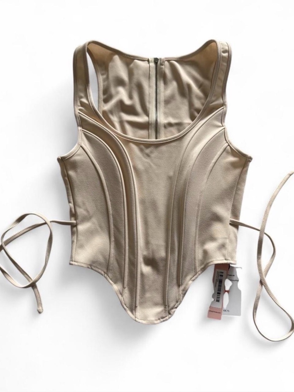 Women’s Corset Tank - Beige